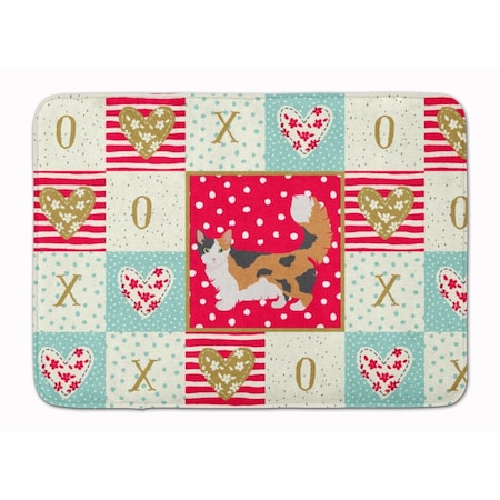 Carolines Treasures 19 x 27 in. Skookum Cat Love Machine Washable Memory Foam Mat CK5711RUG
